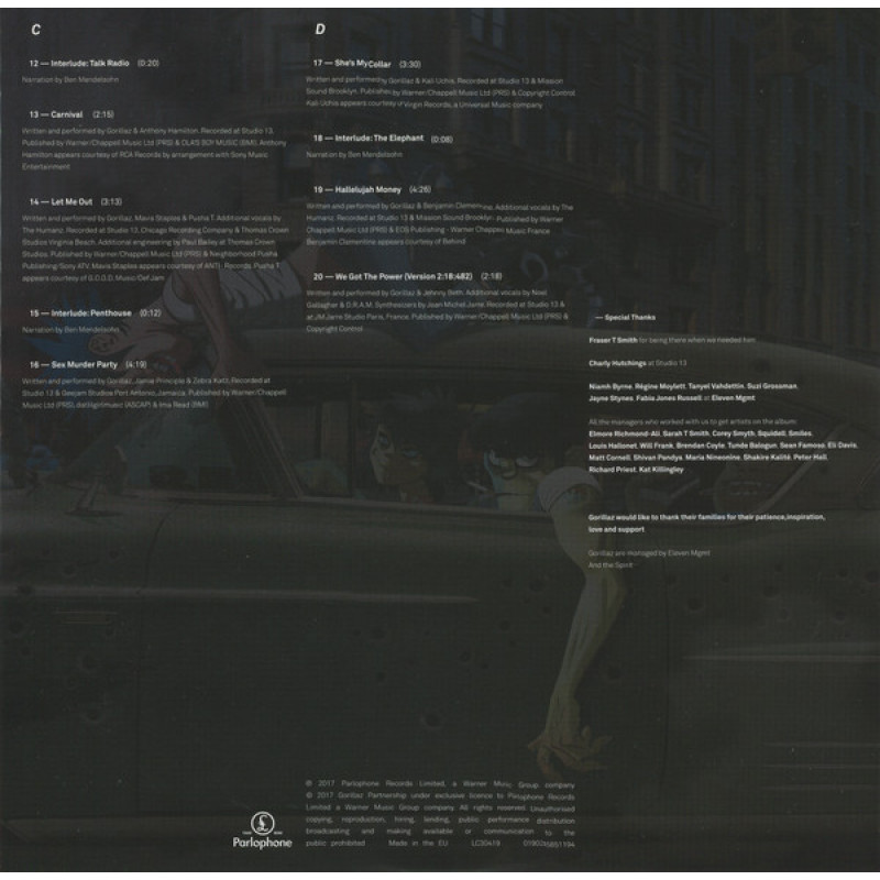 Gorillaz - Humanz (Europe 28 Apr 2017)