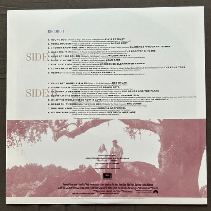 Вінілова платівка  Various - Forrest Gump (The Soundtrack) (Vinyl, LP, Compilation, Reissue, Stereo)
