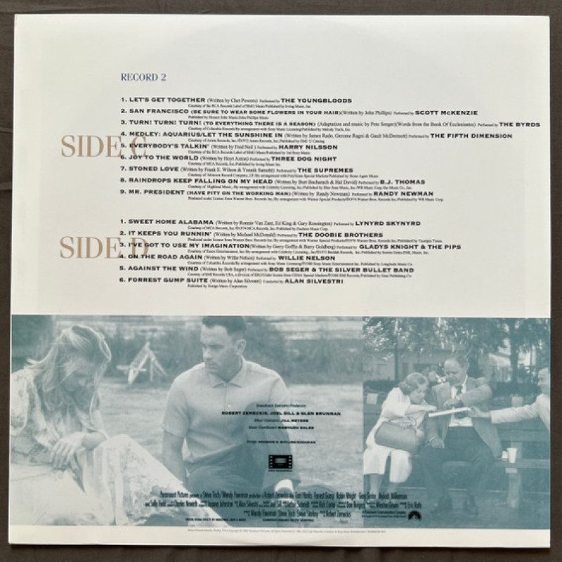 Вінілова платівка  Various - Forrest Gump (The Soundtrack) (Vinyl, LP, Compilation, Reissue, Stereo)