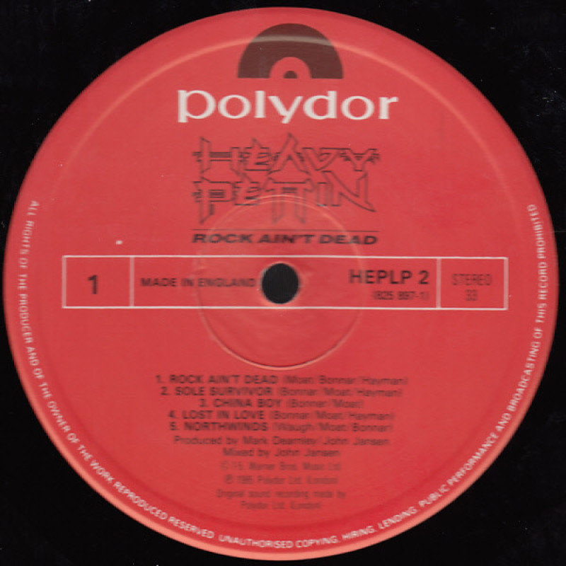 Heavy Pettin - Rock Ain't Dead (UK 1985)