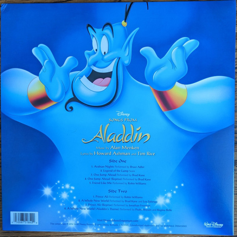 Вінілова платівка  Various - Songs From Aladdin (Vinyl, LP, Album, Reissue)