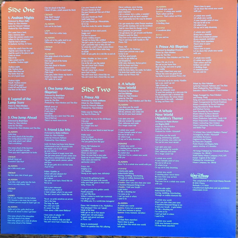Вінілова платівка  Various - Songs From Aladdin (Vinyl, LP, Album, Reissue)