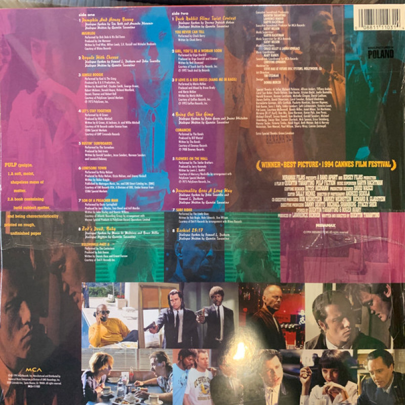 Вінілова платівка  Various - Pulp Fiction (Music From The Motion Picture) (Vinyl, LP, Compilation, Reissue)