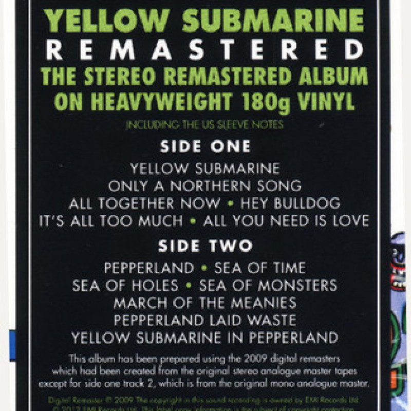 Вінілова платівка  The Beatles - Yellow Submarine (Vinyl, LP, Album, Reissue, Remastered, Stereo)