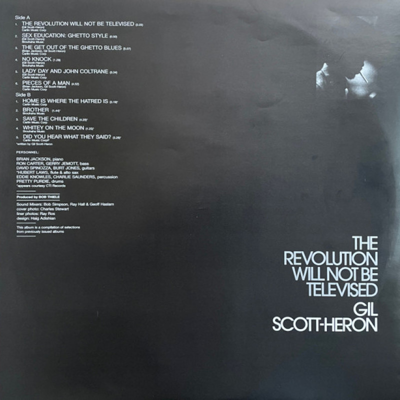 Вінілова платівка  Gil Scott-Heron - The Revolution Will Not Be Televised (Vinyl, LP, Compilation, Reissue, Stereo)