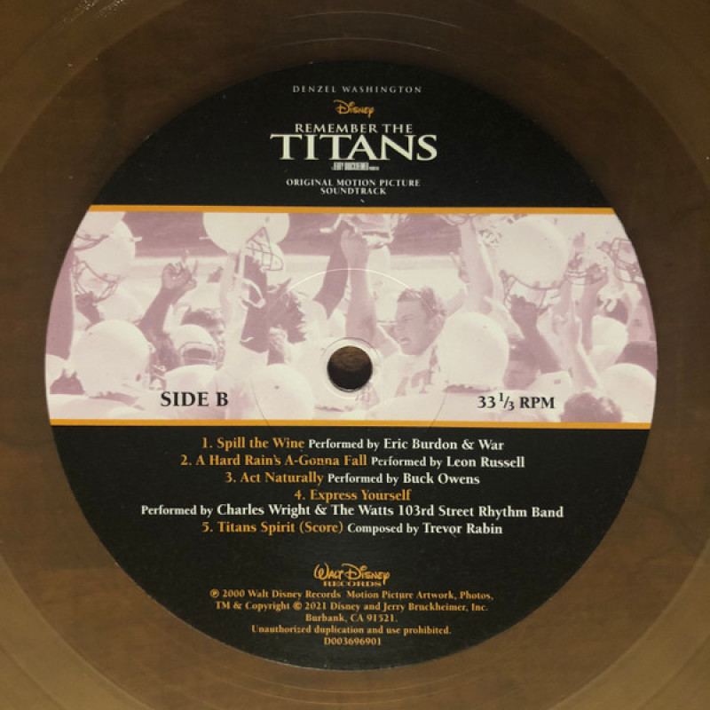 Various - Remember The Titans Original Motion Picture Soundtrack  (USA & Canada 19 Feb 2021)