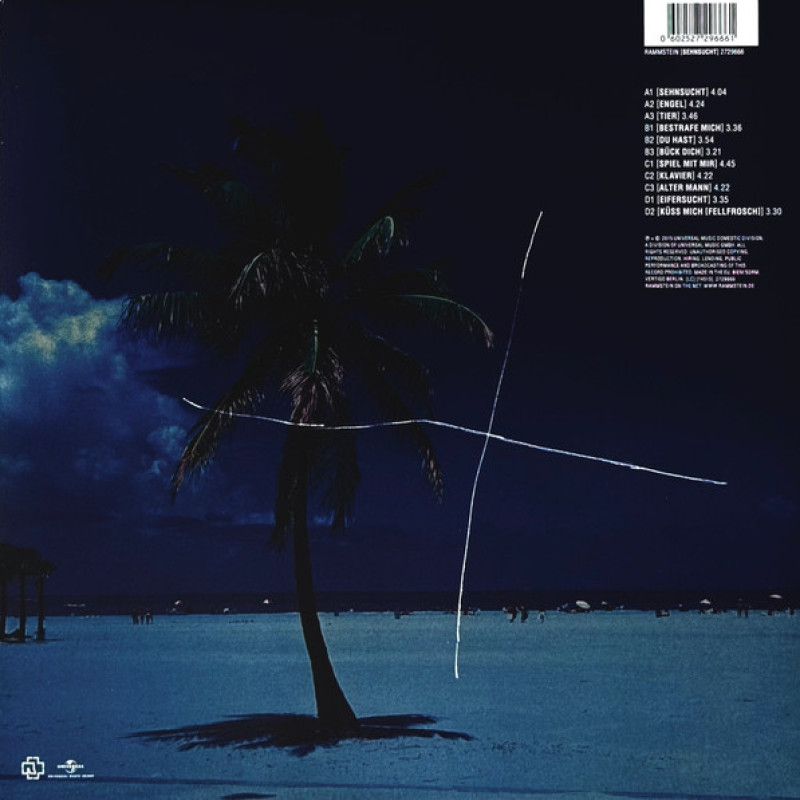 Вінілова платівка  Rammstein - Sehnsucht (Vinyl, LP, Album, Reissue, Remastered, Stereo)