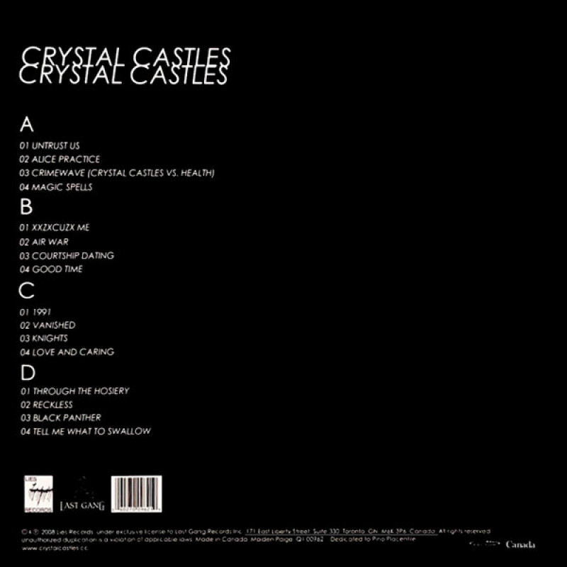 Crystal Castles - Crystal Castles (Canada 2022)
