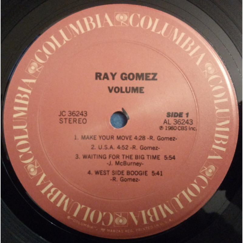 Ray Gomez - Volume (US 1980)