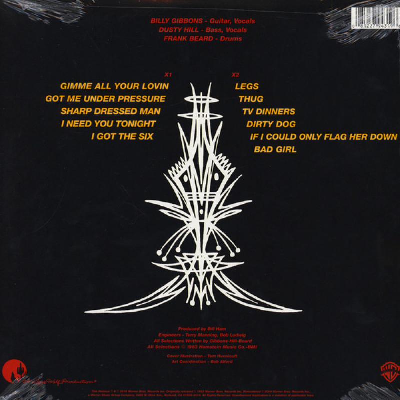 Вінілова платівка  ZZ Top - Eliminator (Vinyl, LP, Album, Reissue, Remastered)