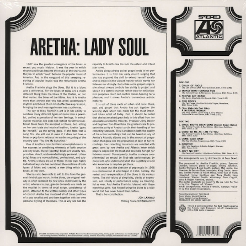 Aretha Franklin - Lady Soul (Europe 15 Oct 2012)
