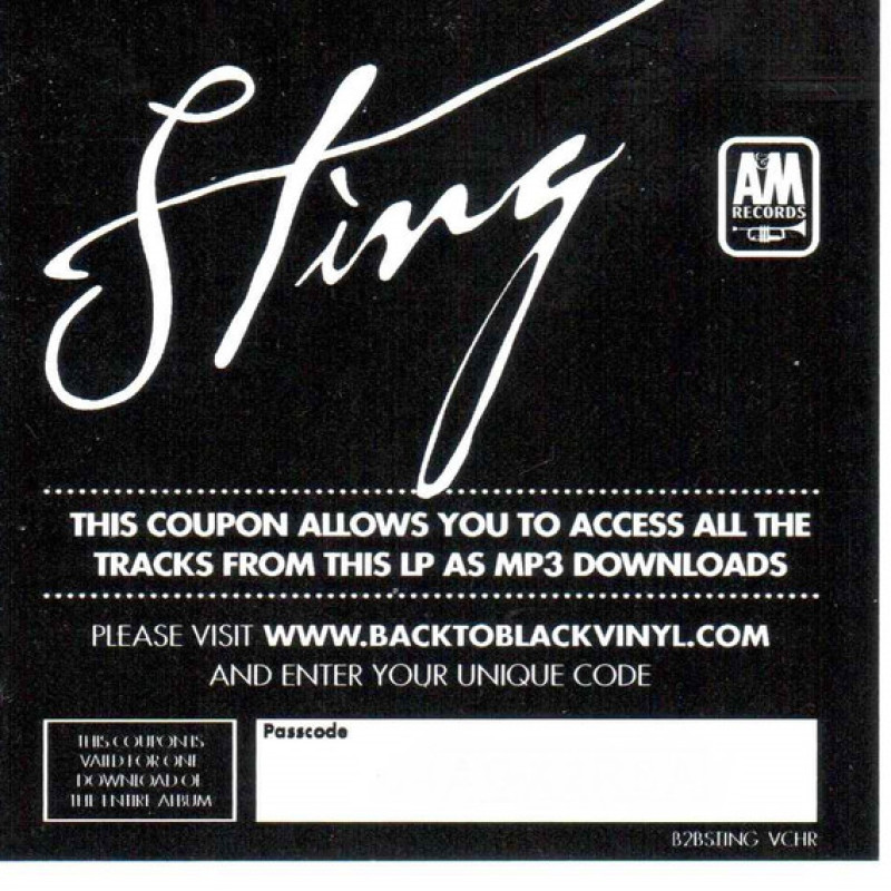 Вінілова платівка  Sting - ...Nothing Like The Sun (Vinyl, LP, Album, Reissue, Stereo)