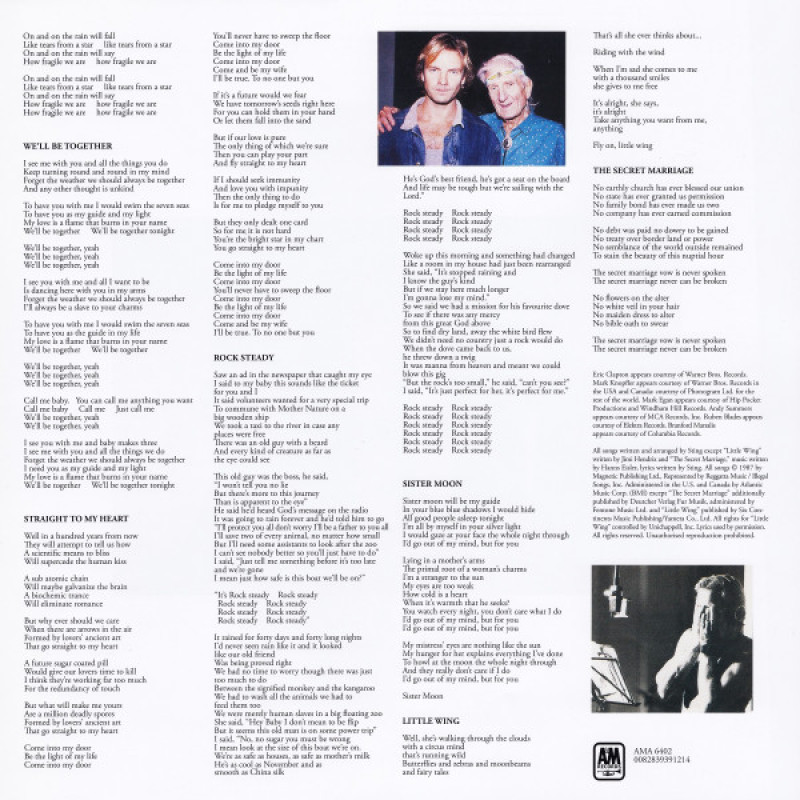 Вінілова платівка  Sting - ...Nothing Like The Sun (Vinyl, LP, Album, Reissue, Stereo)
