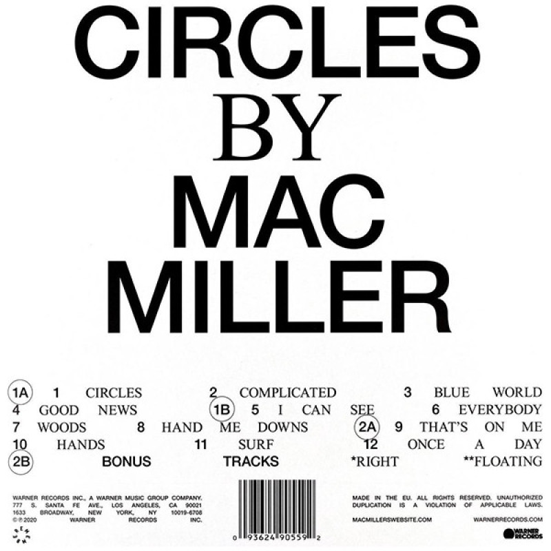 Вінілова платівка  Mac Miller - Circles (Vinyl, LP, Album)