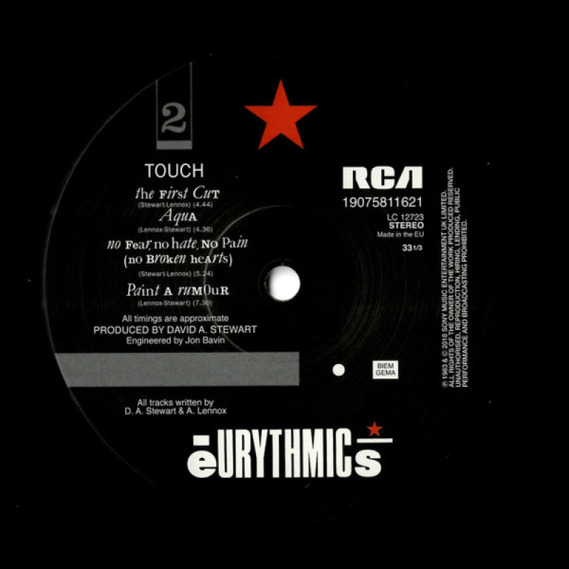 Вінілова платівка  Eurythmics - Touch (Vinyl, LP, Album, Reissue)
