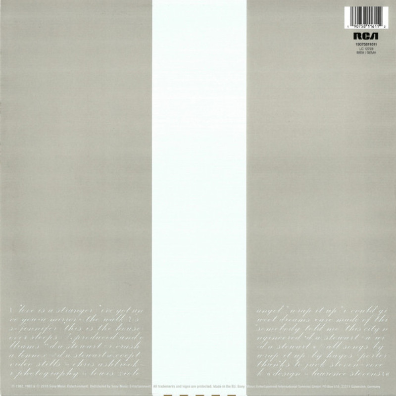 Вінілова платівка  Eurythmics - Sweet Dreams (Are Made Of This) (Vinyl, LP, Album, Reissue, Remastered)