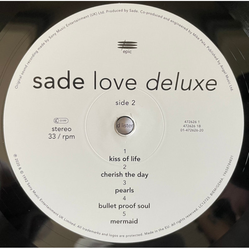 Sade - Love Deluxe (Europe 20 Sep 2024)