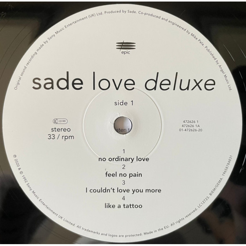 Sade - Love Deluxe (Europe 20 Sep 2024)