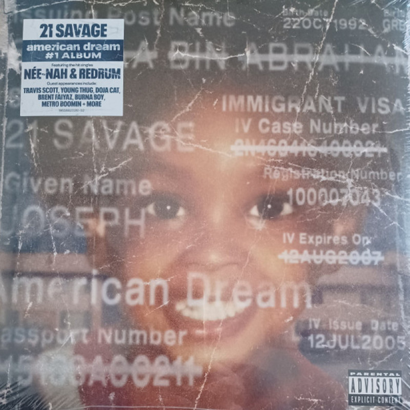 Вінілова платівка  21 Savage - American Dream (Vinyl, LP, Album)