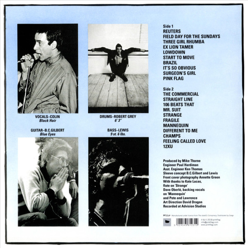 Вінілова платівка  Wire - Pink Flag (Vinyl, LP, Album, Reissue, Stereo)