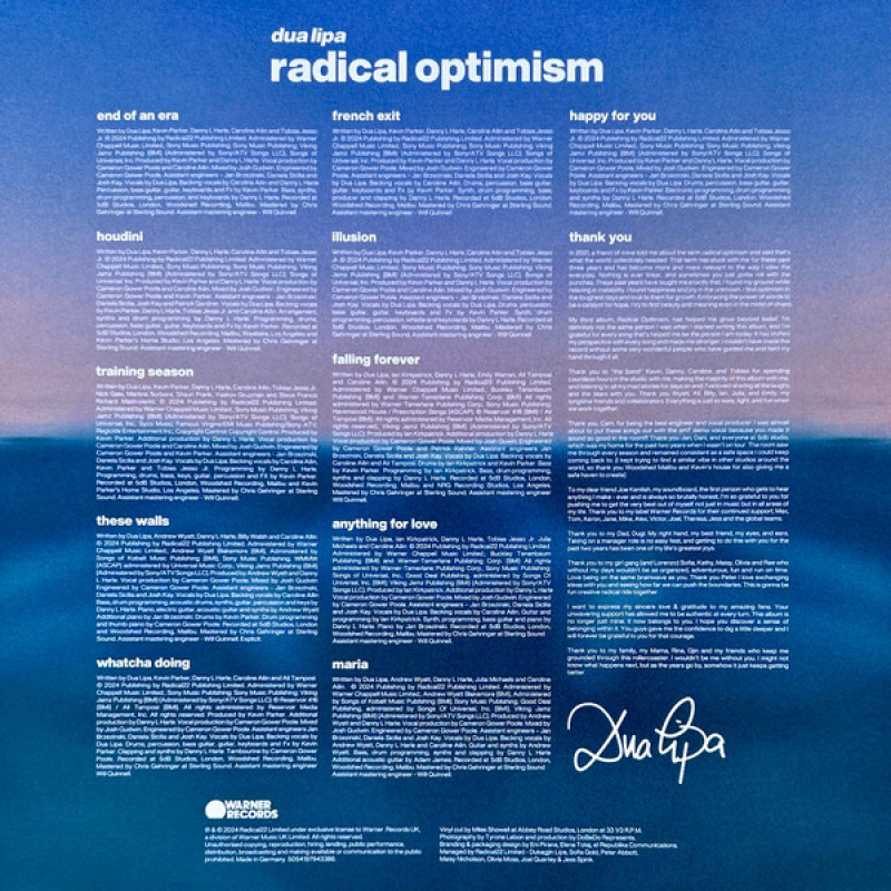 Вінілова платівка  Dua Lipa - Radical Optimism (Vinyl, LP, Album)