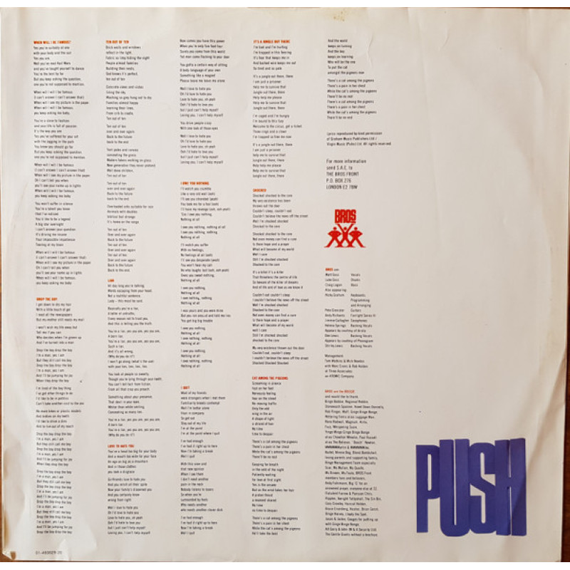 Bros - Push (Europe 1988)