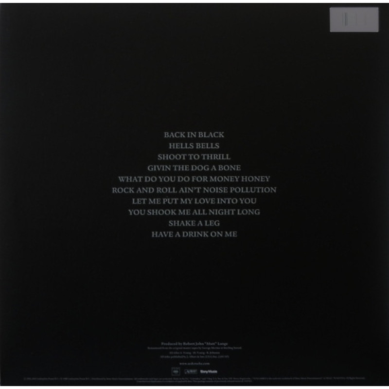 AC/DC - Back In Black (Europe 08 May 2009)
