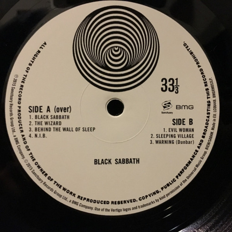 Вінілова платівка  Black Sabbath - Black Sabbath (Vinyl, LP, Album, Reissue)