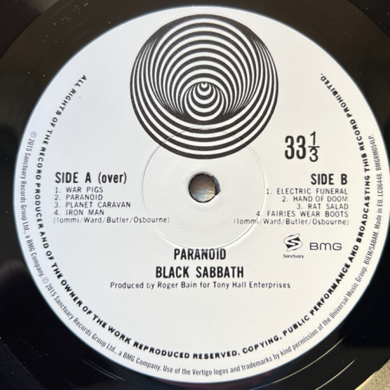 Black Sabbath - Paranoid (Europe 2020)