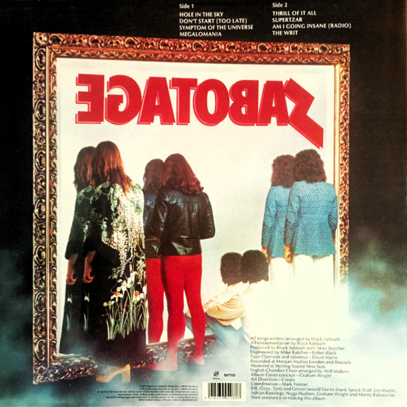 Вінілова платівка  Black Sabbath - Sabotage (Vinyl, LP, Album, Reissue)
