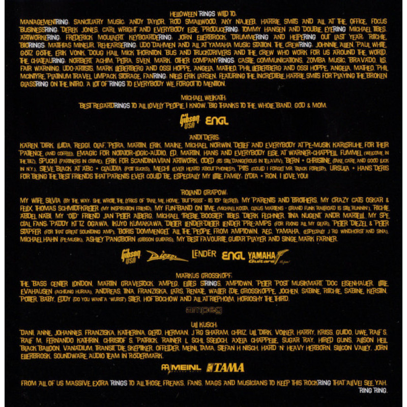 Helloween - Master Of The Rings (Europe 27 Nov 2015)