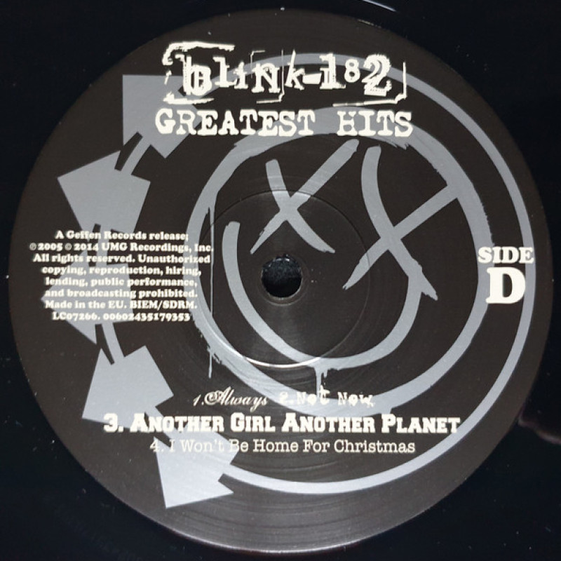 Вінілова платівка  Blink-182 - Greatest Hits (Vinyl, LP, Compilation, Reissue)