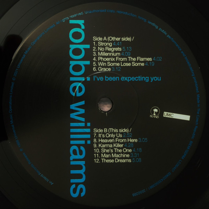 Вінілова платівка  Robbie Williams - I've Been Expecting You (Vinyl, LP, Album, Reissue, Stereo)