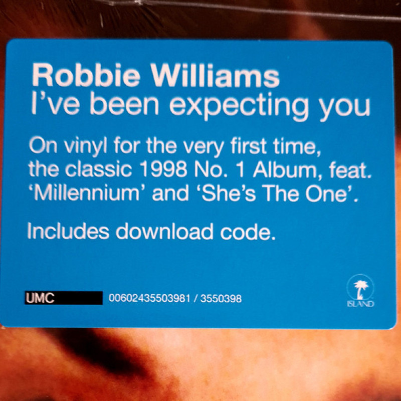 Вінілова платівка  Robbie Williams - I've Been Expecting You (Vinyl, LP, Album, Reissue, Stereo)