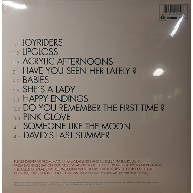 Pulp - His 'N' Hers (Europe 25 Oct 2019)