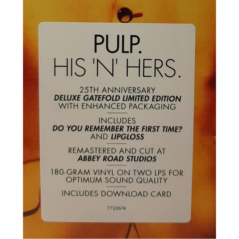 Pulp - His 'N' Hers (Europe 25 Oct 2019)