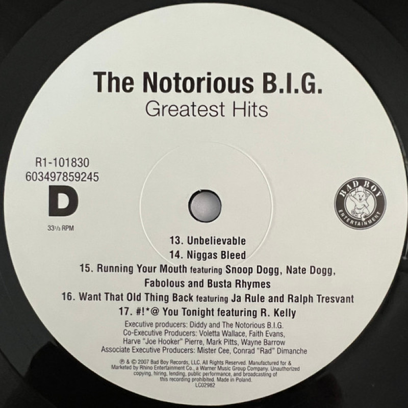 Notorious B.I.G. - Greatest Hits (USA & Europe 2023)