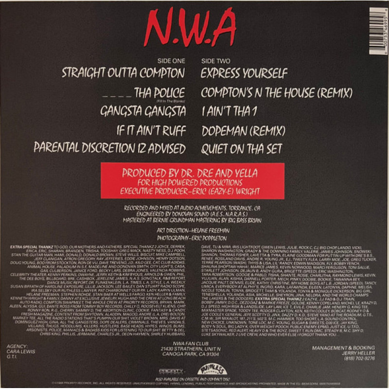 N.W.A. - Straight Outta Compton (Europe 2022)