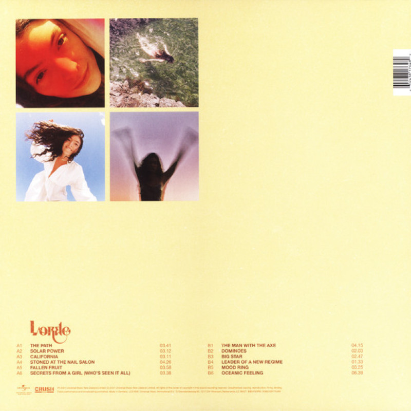 Вінілова платівка  Lorde - Solar Power (Vinyl, LP, Album)