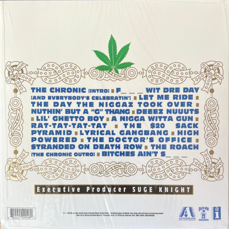 Вінілова платівка  Dr. Dre - The Chronic (Vinyl, LP, Album, Reissue, Repress)