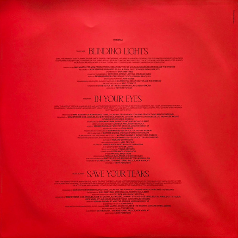 The Weeknd - After Hours (Europe 25 Sep 2020)