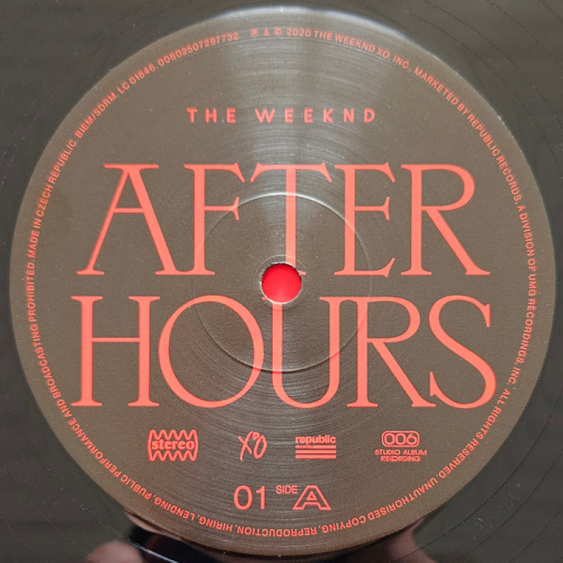 The Weeknd - After Hours (Europe 25 Sep 2020)