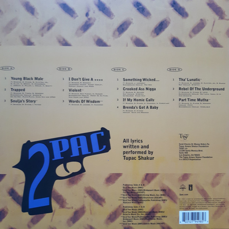 2Pac - 2Pacalypse Now  (Europe 2016)