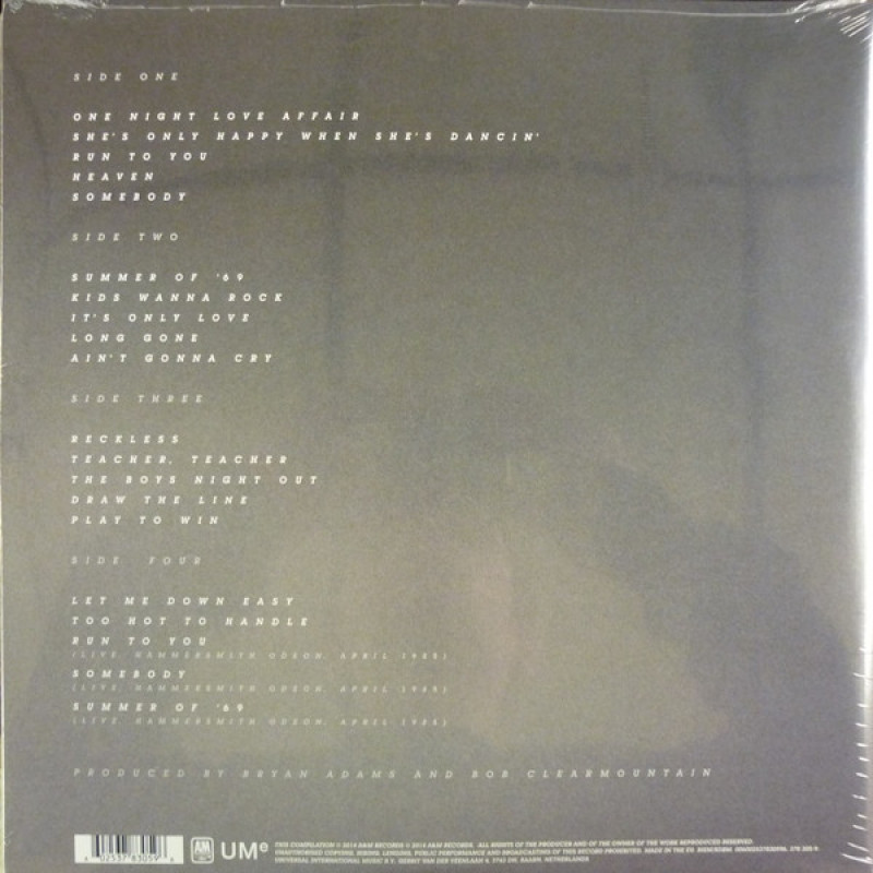 Вінілова платівка  Bryan Adams - Reckless (Vinyl, LP, Album, Reissue)