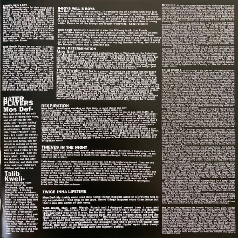 Вінілова платівка  Black Star - Mos Def & Talib Kweli Are Black Star (Vinyl, LP, Album, Limited Edition, Picture Disc, Reissue)
