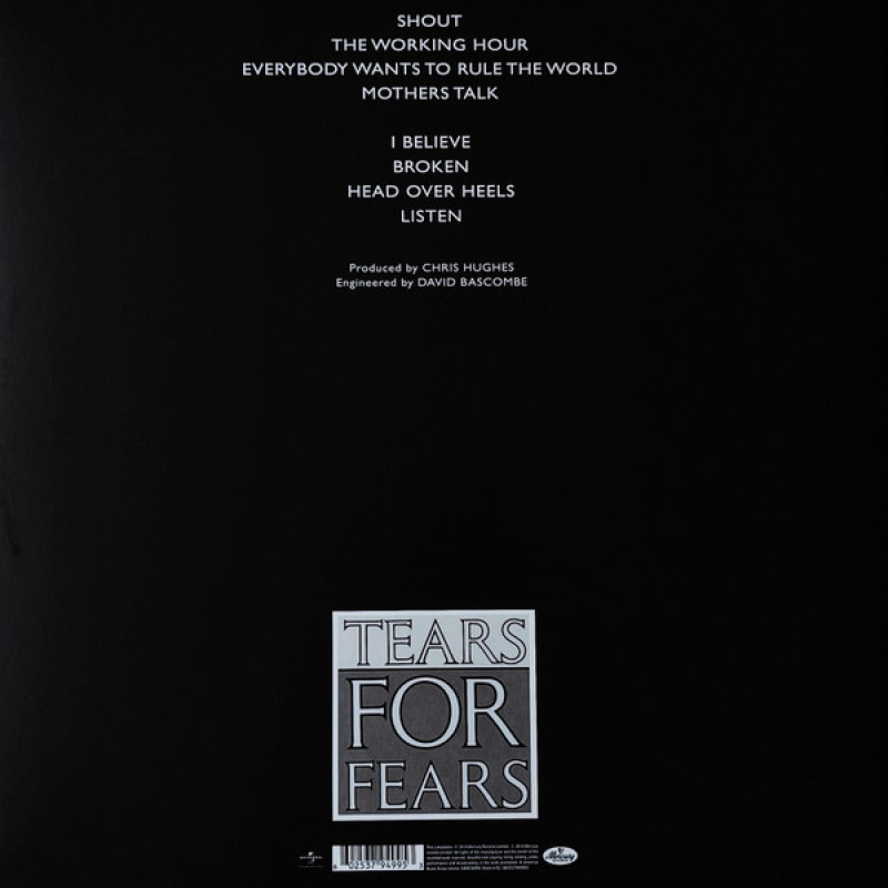 Вінілова платівка  Tears For Fears - Songs From The Big Chair (Vinyl, LP, Album, Reissue, Stereo)