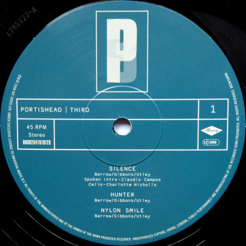 Вінілова платівка  Portishead - Third (Vinyl, LP, Album, Misprint, Reissue, Stereo)
