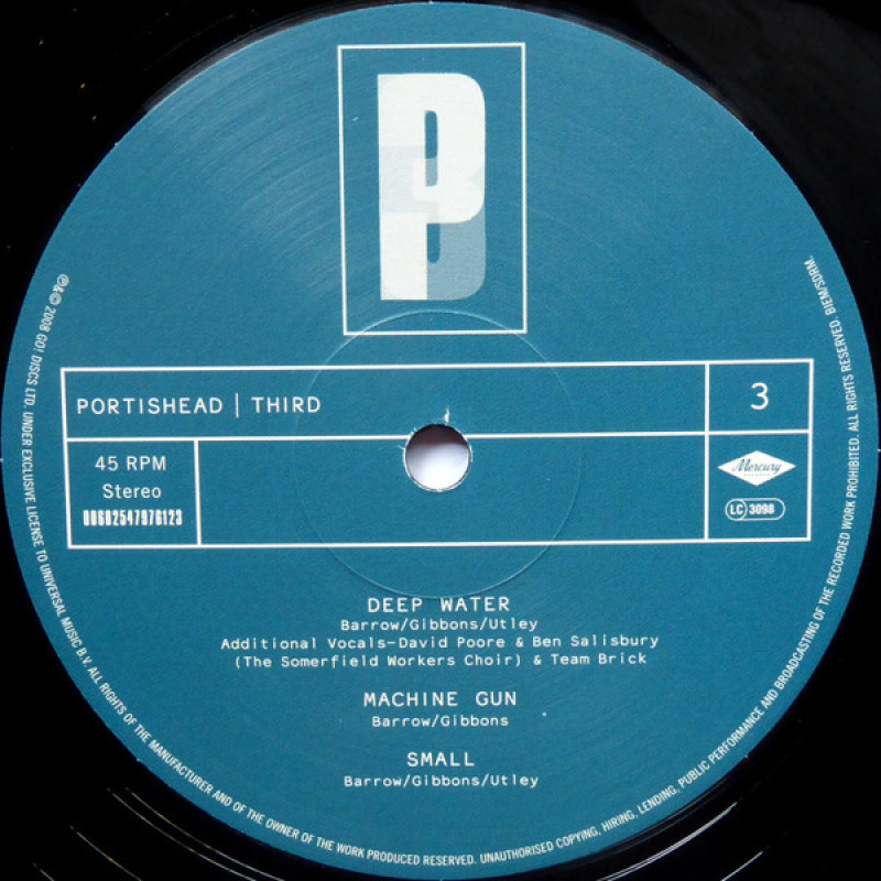 Вінілова платівка  Portishead - Third (Vinyl, LP, Album, Misprint, Reissue, Stereo)