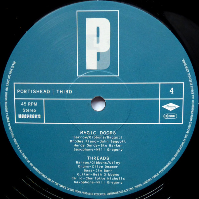 Вінілова платівка  Portishead - Third (Vinyl, LP, Album, Misprint, Reissue, Stereo)