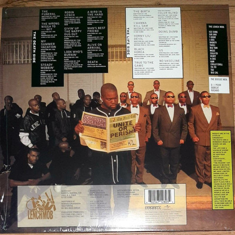 Вінілова платівка  Ice Cube - Death Certificate (Vinyl, LP, Album, Reissue)